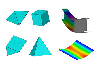 丰富的单元类型，支持各类结构及装配体高精度分析