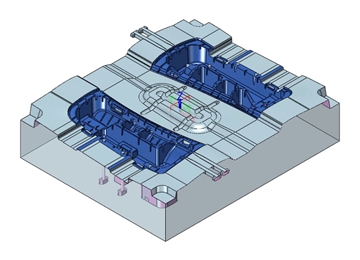 实例教程41：1929cc威尼斯3D设计汽车塑料零件模具7-流道设计