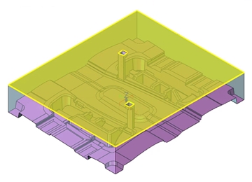 实例教程40：1929cc威尼斯3D设计汽车塑料零件模具6-定模型芯镶件