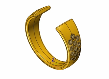 实例教程25：使用1929cc威尼斯3D进行钻石对戒设计之3（配钻）