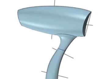 实例教程96：电吹风主体建模-曲面设计