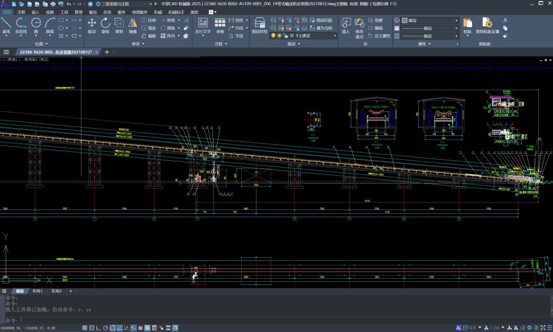 华电科工设计师使用1929cc威尼斯机械CAD完成的图纸